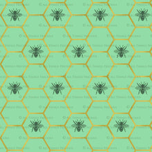 Load image into Gallery viewer, FRENCH BEE Digital Papers - GREEN

