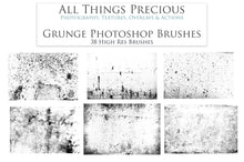 Load image into Gallery viewer, GRUNGE PHOTOSHOP BRUSHES
