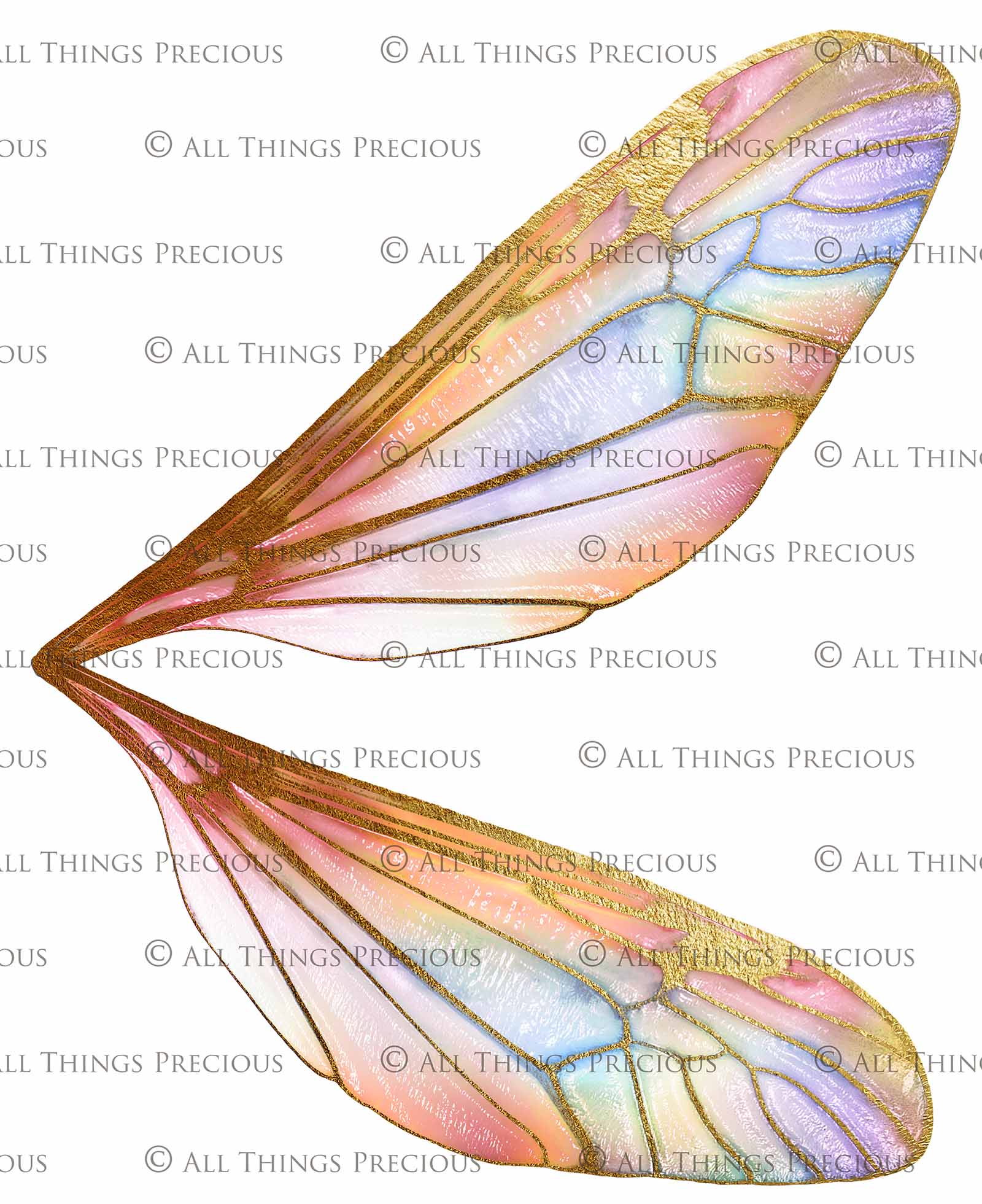 Digital Overlays for Photographers. Fairy Wings. High resolution, fine art digital assets for creating fantasy art.  Png overlay with transparent background. Magical Edit. Png Photo Overlays. Graphic design assets.