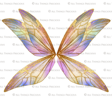 Load image into Gallery viewer, Digital Faery Wing Overlays! For Photographers, Digital Scrapbooking, Print, Fantasy Edits. Photoshop. Fairy wings, Png overlays for photoshop. Photography editing. High resolution, 300dpi fairy wings. Overlays for photography. Digital stock and resources. Graphic design. Fairy Photos. Colourful Faerie Wings. Digital Assets for photographers.
