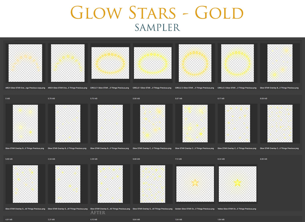 Fine Art High Resolution Overlays for Photographers, Digital Art and Scrapbooking. Glowing stars in gold. Photoshop Photography. Fine art realistic. In high resolution, perfect for your next edit or project! Png graphic photography assets. Sublimation art. ATP Textures