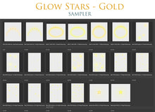 Load image into Gallery viewer, GLOWING STARS - GOLD - Digital Overlays
