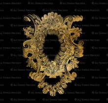 Load image into Gallery viewer, VINTAGE ORNAMENTAL GOLD Frames - Clipart
