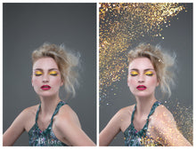 Load image into Gallery viewer, 20 GOLD GLITTER Digital Overlays
