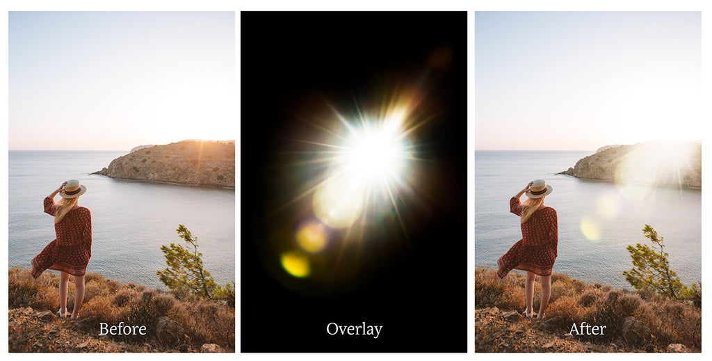 Jpeg Overlays for photographers. High resolution, Photoshop, Overlays bundle, Sunlight Overlays, Lens Flare, Sun flare, Light Leak Overlays by ATP textures.