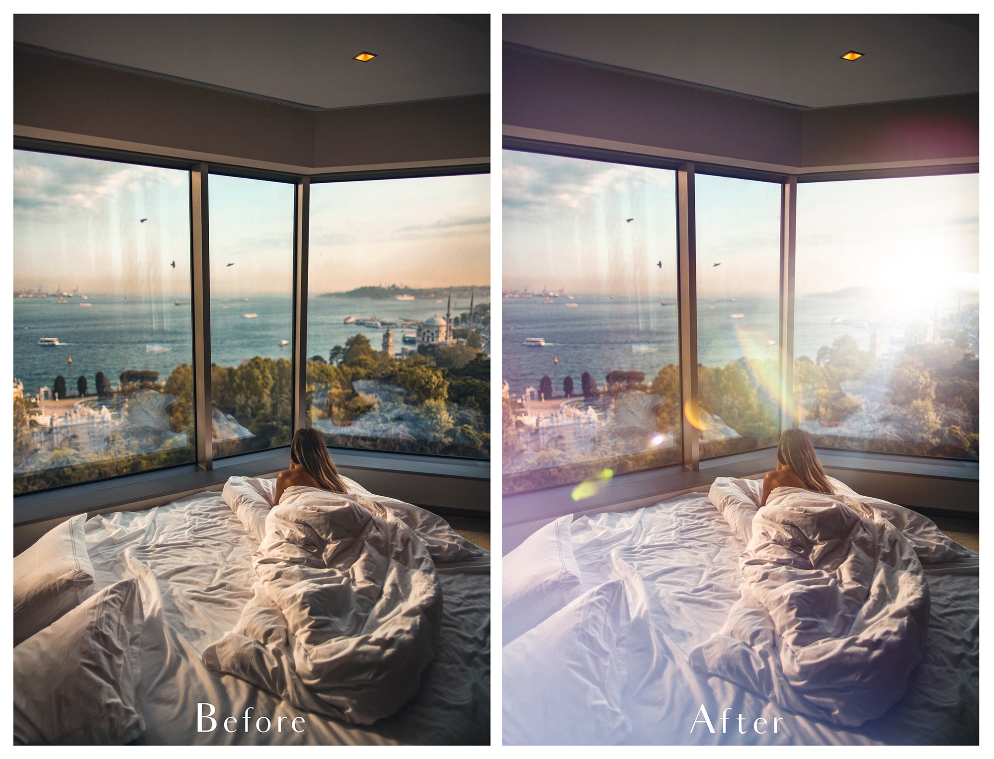 Lens flare, Sun flare overlays for photography, sunlight, light beams for summer sunshine photos. Photoshop, Digital scrapbooking. Transparent, high resolution files for photographers. Glowing overlays for fantasy digital art, Child portraiture. Digital download. Graphic effects. ATP Textures