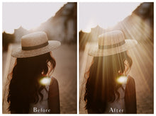 Load image into Gallery viewer, Png and Jpeg overlays for photographers. light beams, Sunlight, sunshine overlay, Sun flare overlay, sun rays, digital background, high resolution overlays by ATP textures.
