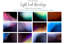 Load image into Gallery viewer, 24 LIGHT LEAK FLARE Set 2 Digital Overlays
