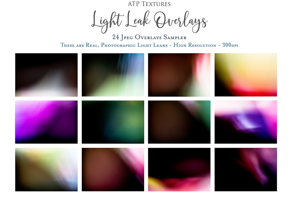 Light Leak Overlays for photography. Colour, fine art photo editing. High resolution. Graphic colour assets for photographers. Digital download design. Peek through soft colour add on. Bundles for inspiration. Beautiful design. Creative Photo Professional quality. Atp textures.