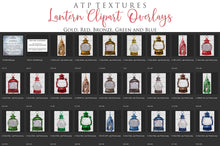 Load image into Gallery viewer, SNOW LANTERN Clipart Digital Overlays
