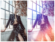 Load image into Gallery viewer, 24 LIGHT LEAK FLARE Set 3 Digital Overlays
