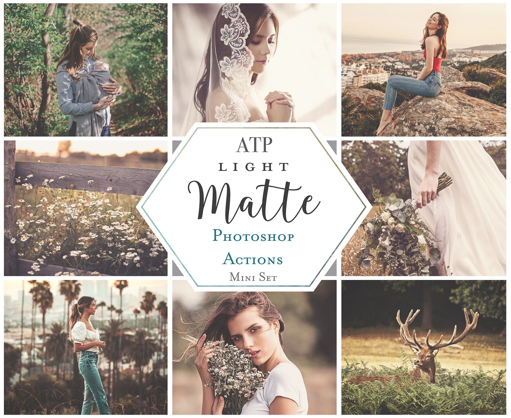 Photoshop Actions for Photography Edits. PS atn files are compatible with all versions of PS CS6. Photoshop Actions for professional photographers, photo edits and Instagram influencers. Warm, Rich, Light, Matte. For Wedding, Newborn, Studio Photography. By ATP Textures