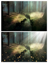 Load image into Gallery viewer, Jpeg overlays for photoshop. Fairy  sparkle overlays. Firefly overlay, Glow Overlays, Light Beams, Spotlight overlays, Sun flare, High resolution by ATP textures.

