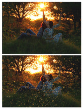 Load image into Gallery viewer, Jpeg overlays for photoshop. Fairy  sparkle overlays. Firefly overlay, Glow Overlays, Light Beams, Spotlight overlays, Sun flare, High resolution by ATP textures.
