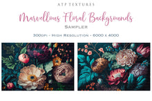Load image into Gallery viewer, Digital Background for photography, digital art and print. Flower backgrounds are in high resolution, 300dpi, in rich colours. These are created in AI and have been edited, resized and created with photographers in mind. Print as a backdrop or art.
