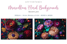 Load image into Gallery viewer, Digital Background for photography, digital art and print. Flower backgrounds are in high resolution, 300dpi, in rich colours. These are created in AI and have been edited, resized and created with photographers in mind. Print as a backdrop or art.
