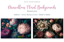Load image into Gallery viewer, Digital Background for photography, digital art and print. Flower backgrounds are in high resolution, 300dpi, in rich colours. These are created in AI and have been edited, resized and created with photographers in mind. Print as a backdrop or art.
