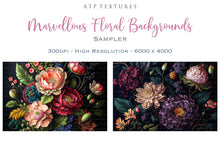 Load image into Gallery viewer, Digital Background for photography, digital art and print. Flower backgrounds are in high resolution, 300dpi, in rich colours. These are created in AI and have been edited, resized and created with photographers in mind. Print as a backdrop or art.
