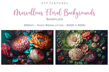 Load image into Gallery viewer, Digital Background for photography, digital art and print. Flower backgrounds are in high resolution, 300dpi, in rich colours. These are created in AI and have been edited, resized and created with photographers in mind. Print as a backdrop or art.
