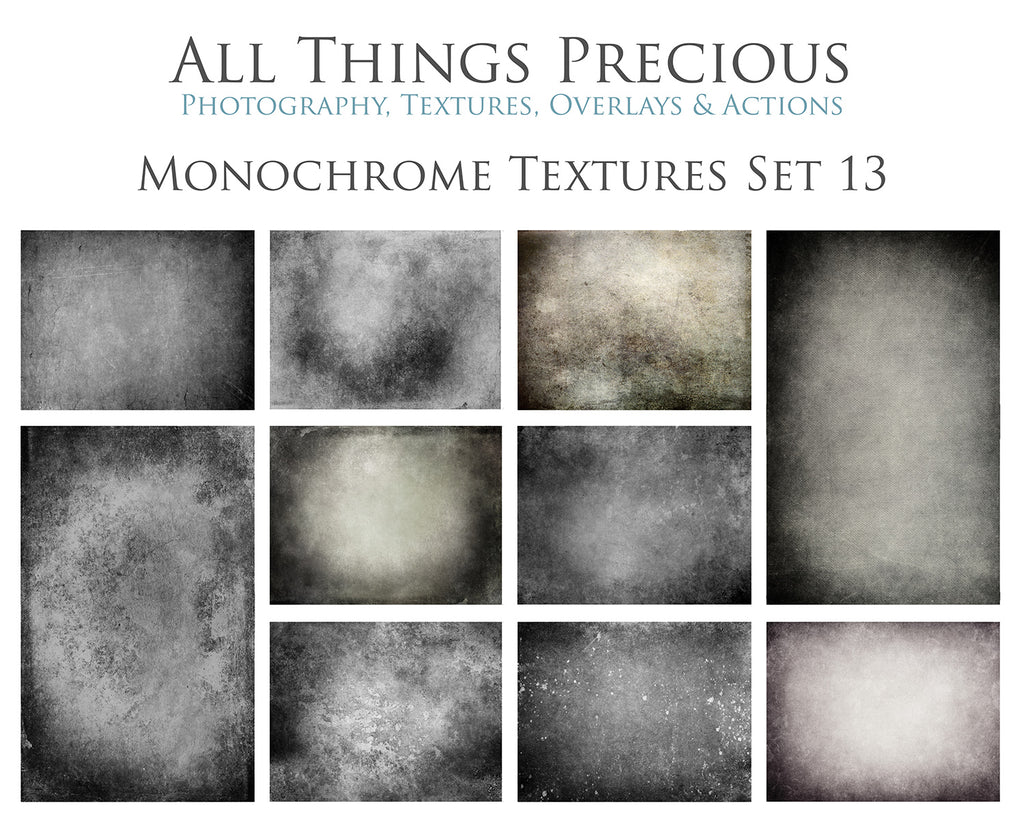 Monochrome textures. Fine art texture for photographers, digital editing. Photo Overlays. Antique, Vintage, Grunge, Light, Dark Bundle. Textured printable Canvas, Colour, black and white, Bundle. High resolution, 300dpi Graphic Assets for photography, digital scrapbooking and design. By ATP Textures