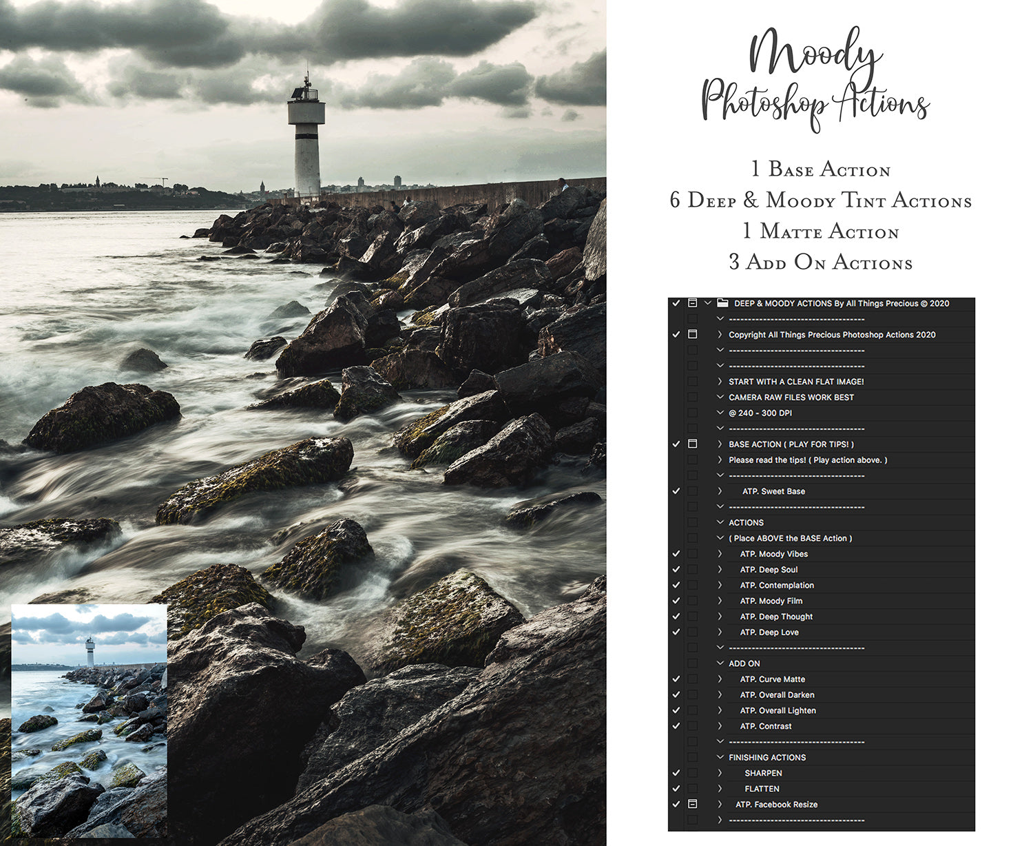 Photoshop Actions for Photography Edits. PS atn files are compatible with all versions of PS CS6. Photoshop Actions for professional photographers, photo edits and Instagram influencers. Warm, Rich, Light, Matte. For Wedding, Newborn, Studio Photography. By ATP Textures