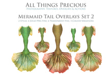 Load image into Gallery viewer, MERMAID TAILS Set 2 - Digital Overlays
