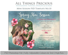 Load image into Gallery viewer, SPRING MINI SESSION - PSD Template No. 10
