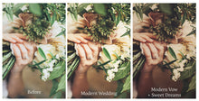 Load image into Gallery viewer, Beautiful Mini Set of Photoshop Actions to enhance your images &amp; speed up your work flow.These are compatible with all versions of photoshop above CS6.Photoshop Actions for professional photographers, photo edits and Intagram influencers. Wedding, Family, Newborn, Baby. Warm, Contrast, Film, Light Tint, Matte.  By ATP Textures
