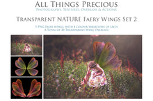 Load image into Gallery viewer, 20 Png NATURE FAIRY WING Overlays Set 2
