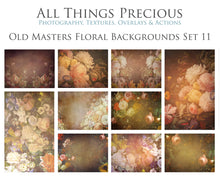 Load image into Gallery viewer, 10 OLD MASTERS Floral Background TEXTURES / DIGITAL BACKDROPS  - Set 11
