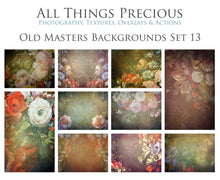 Load image into Gallery viewer, 10 OLD MASTERS Floral Background TEXTURES / DIGITAL BACKDROPS - Set 13
