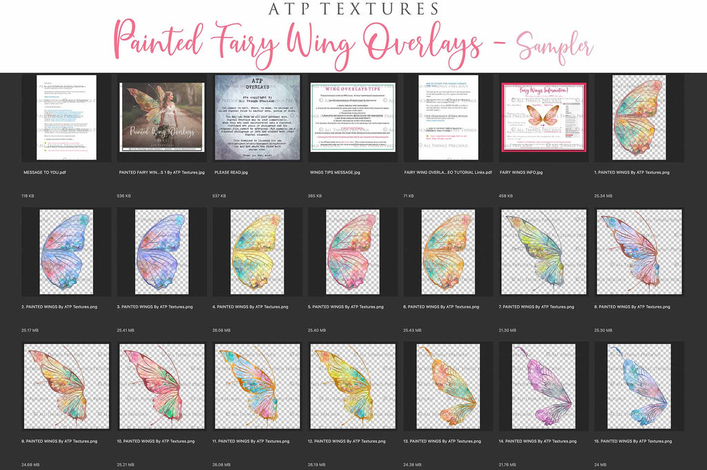 Digital Faery Wing Overlays! Fairy wings, Png overlays for photoshop. Photography editing. High resolution, 300dpi fairy wings. Overlays for photography. Digital stock and resources. Graphic design. Fairy Photos. Colourful Fairy wings. Faerie Wings.