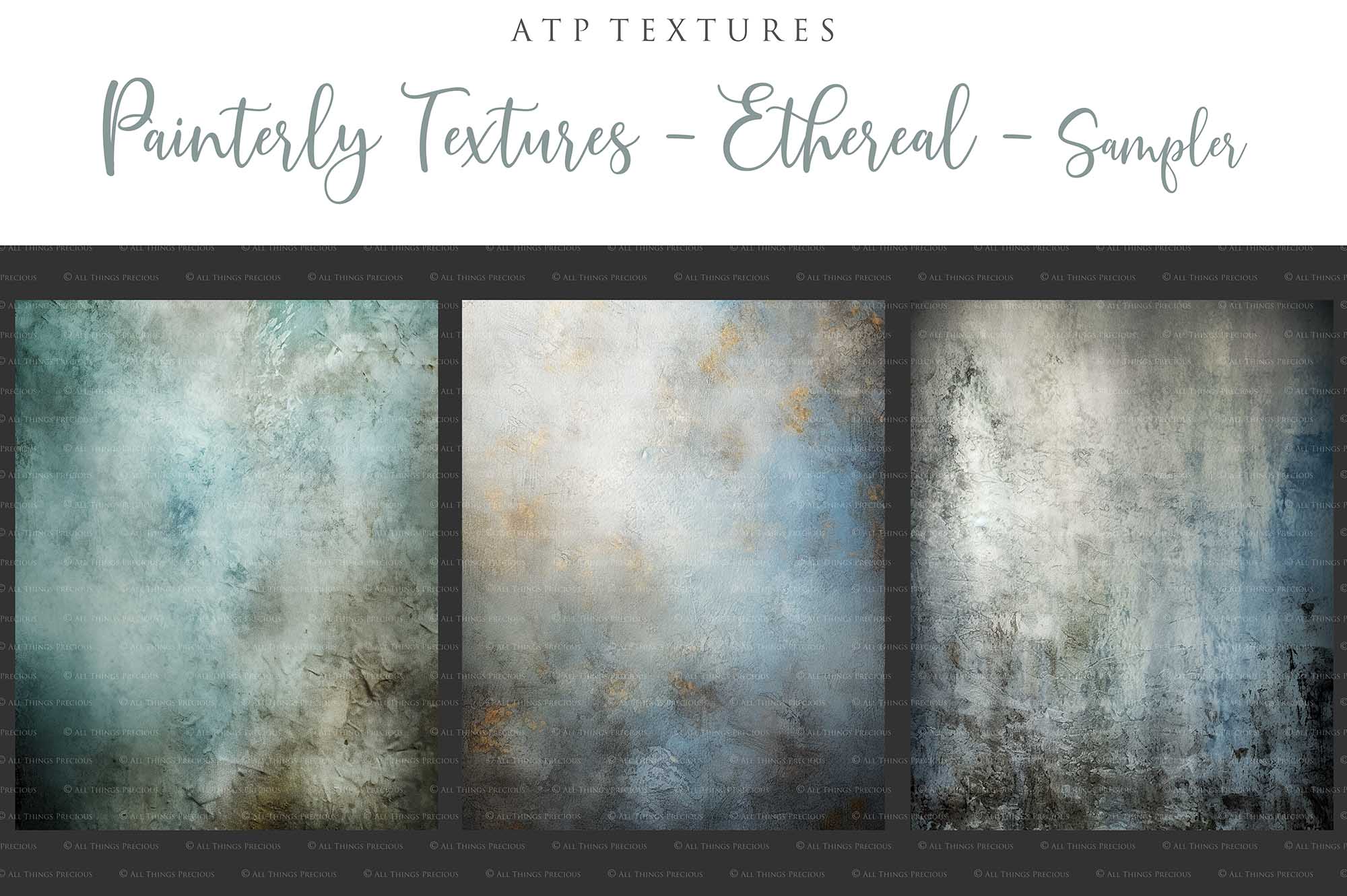 Digital App Textures 15 Painterly Textures / Digital Backgrounds - ETHEREAL - Set 2