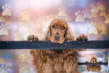 Load image into Gallery viewer, Overlays for photographers, Photoshop editing, digital art, pet photography, pet overlays, dog, paw prints clipart, Bokeh Overlays, high resolution by ATP Textures.
