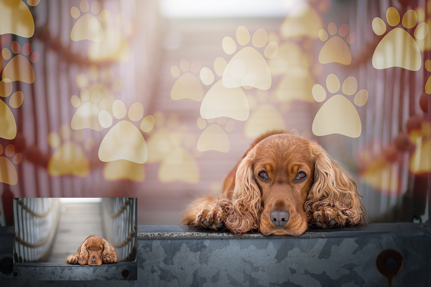 Overlays for photographers, Photoshop editing, digital art, pet photography, pet overlays, dog, paw prints clipart, Bokeh Overlays, high resolution by ATP Textures.