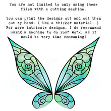 Load image into Gallery viewer, SVG FAIRY WINGS for CRICUT - Set 81
