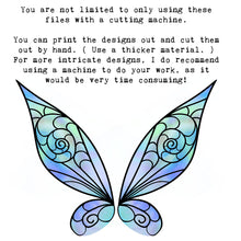 Load image into Gallery viewer, SVG FAIRY WINGS for CRICUT - Set 76
