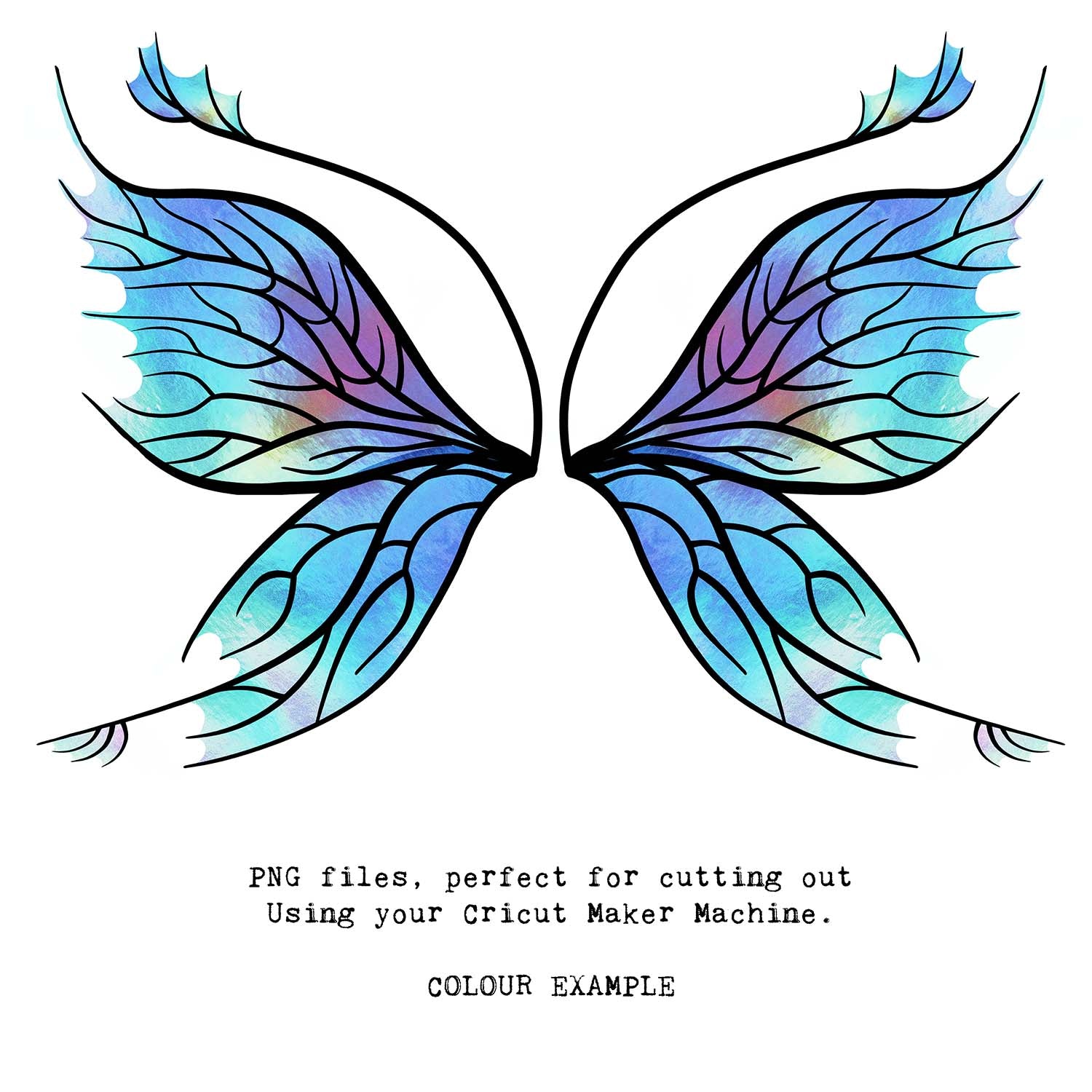 SVG & PNG Fairy Wing files for Cricut or Silhouette Cameo Cutting Machine. To create wearable fairy wings, in adult or children sizes.  Use this clipart design for Halloween Costumes, Fantasy or Cosplay or photography. These are Individual Wing Pieces, for you to cut and assemble. This is a digital product. 
