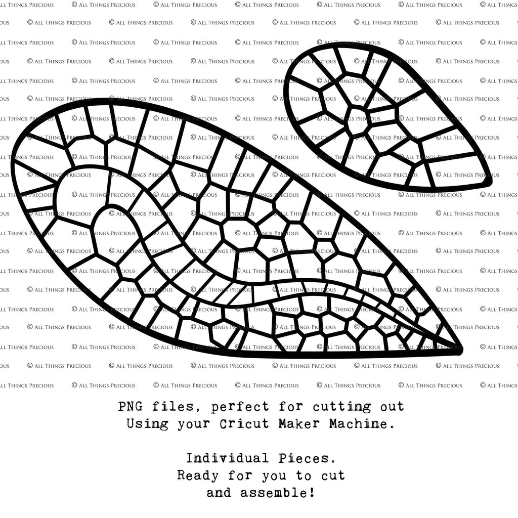 SVG & PNG Fairy Wing files for Cricut or Silhouette Cameo Cutting Machine. To create wearable fairy wings, in adult or children sizes.  Use this clipart design for Halloween Costumes, Fantasy or Cosplay or photography. Or use as ephemera in weddings, engagements or baby shower invitations. These are Individual wing parts, for you to cut and assemble. This is a digital product. 