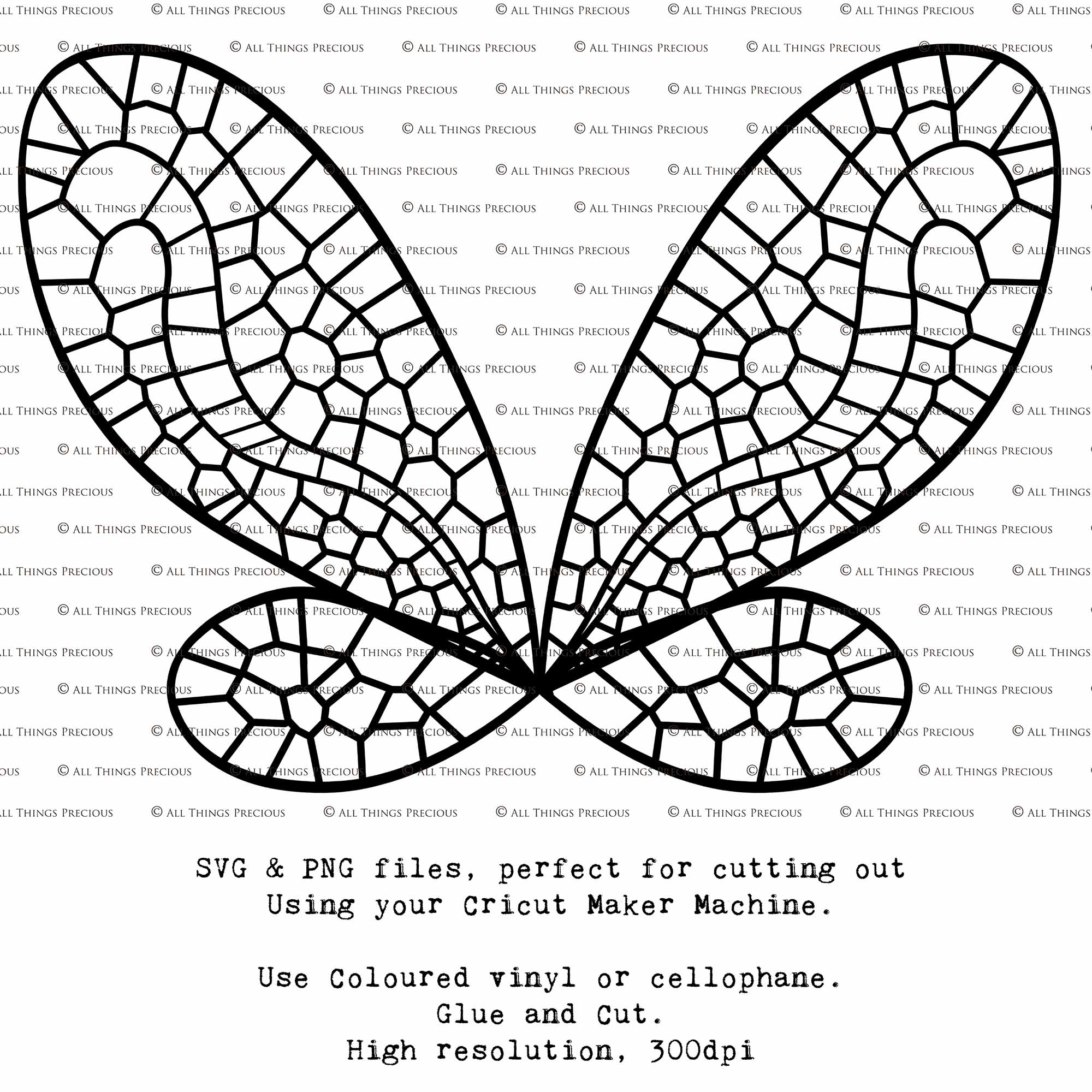 SVG & PNG Fairy Wing files for Cricut or Silhouette Cameo Cutting Machine. To create wearable fairy wings, in adult or children sizes.  Use this clipart design for Halloween Costumes, Fantasy or Cosplay or photography. Or use as ephemera in weddings, engagements or baby shower invitations. These are Individual wing parts, for you to cut and assemble. This is a digital product. 