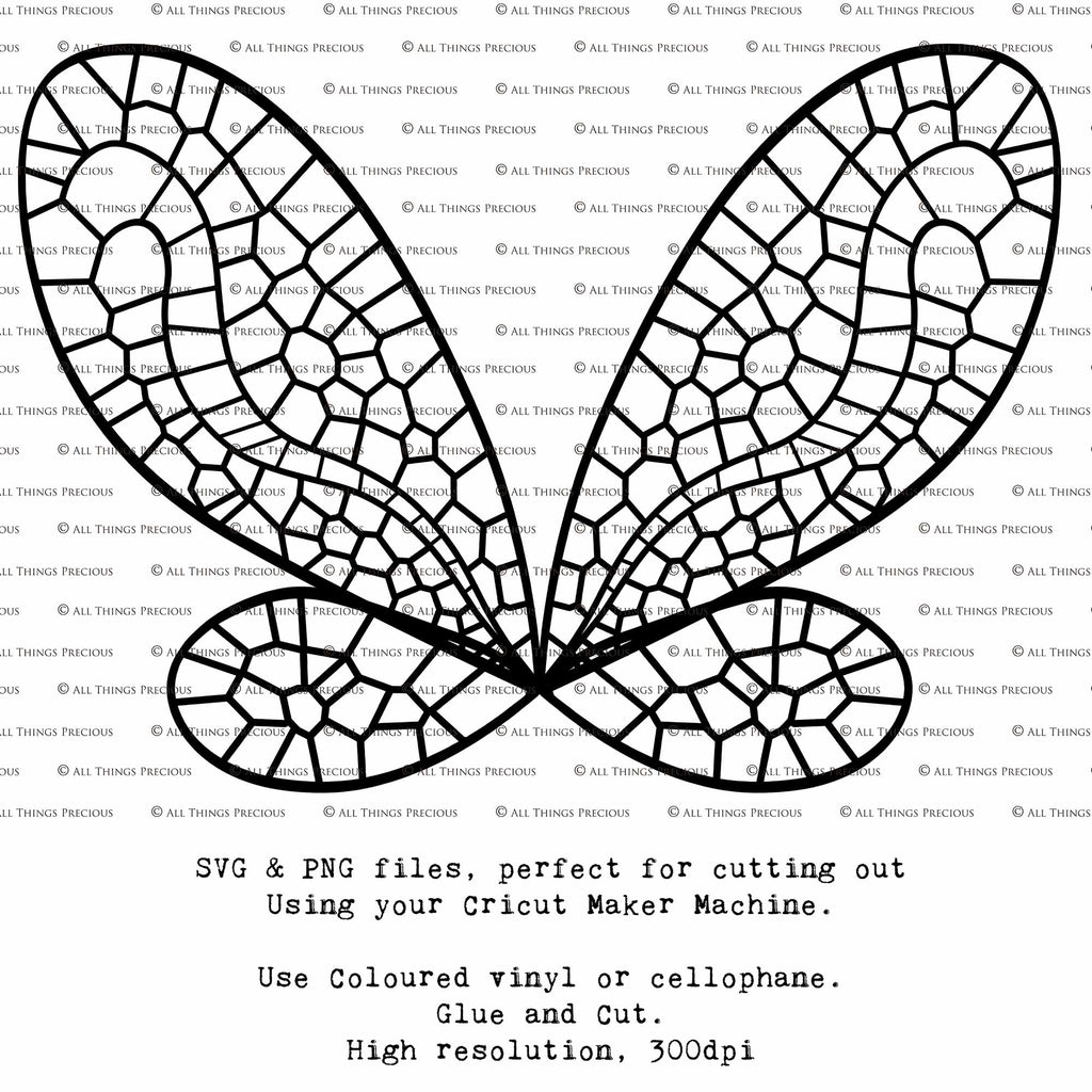 SVG & PNG Fairy Wing files for Cricut or Silhouette Cameo Cutting Machine. To create wearable fairy wings, in adult or children sizes.  Use this clipart design for Halloween Costumes, Fantasy or Cosplay or photography. Or use as ephemera in weddings, engagements or baby shower invitations. These are Individual wing parts, for you to cut and assemble. This is a digital product. 