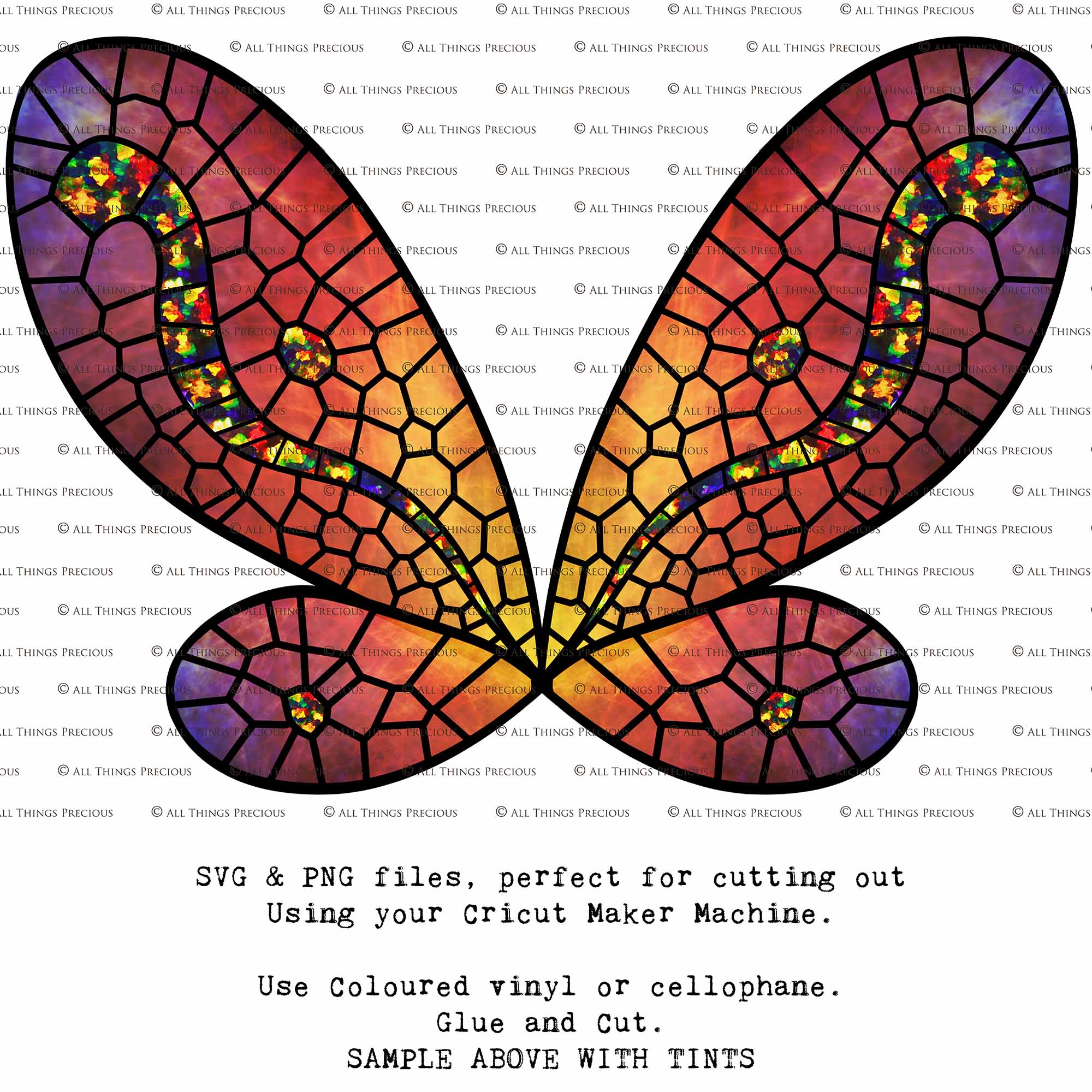 SVG & PNG Fairy Wing files for Cricut or Silhouette Cameo Cutting Machine. To create wearable fairy wings, in adult or children sizes.  Use this clipart design for Halloween Costumes, Fantasy or Cosplay or photography. Or use as ephemera in weddings, engagements or baby shower invitations. These are Individual wing parts, for you to cut and assemble. This is a digital product. 