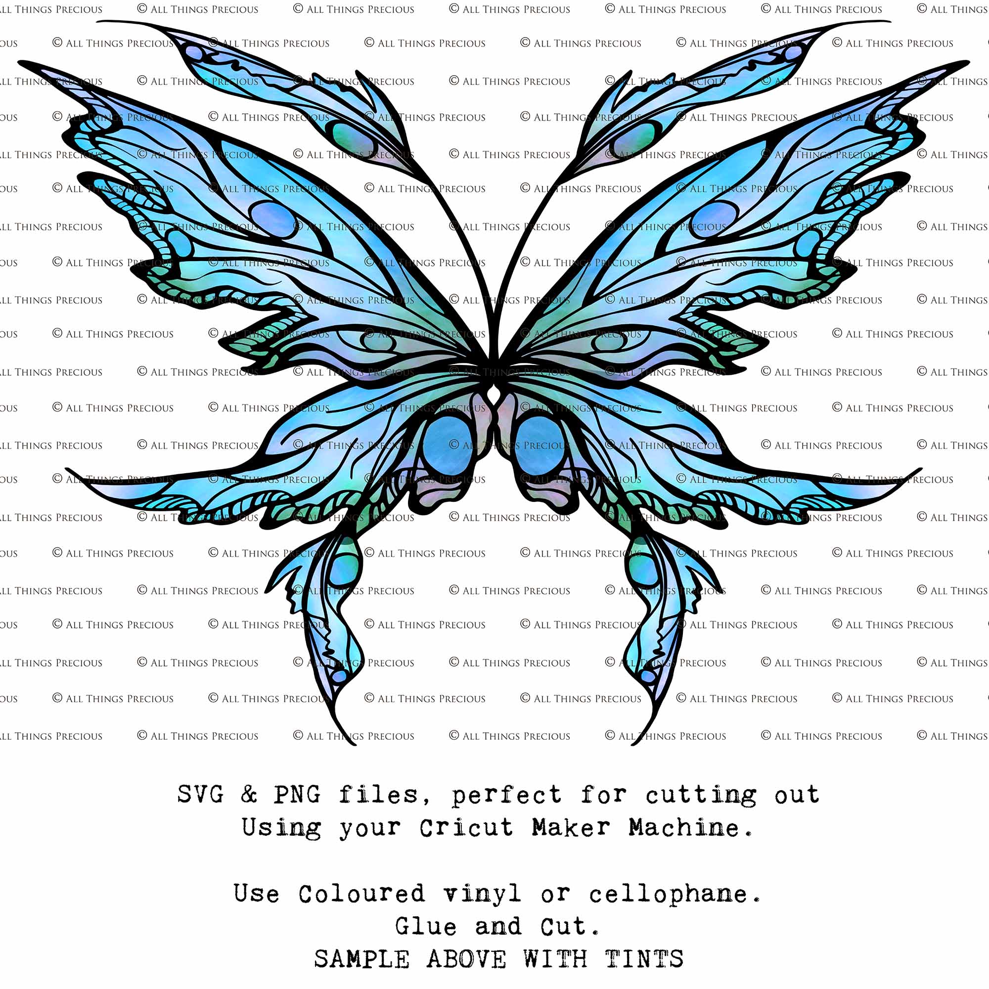 SVG & PNG Fairy Wing files for Cricut or Silhouette Cameo Cutting Machine. To create wearable fairy wings, in adult or children sizes.  Use this clipart design for Halloween Costumes, Fantasy or Cosplay or photography. Or use as ephemera in weddings, engagements or baby shower invitations. These are Individual wing parts, for you to cut and assemble. This is a digital product. 