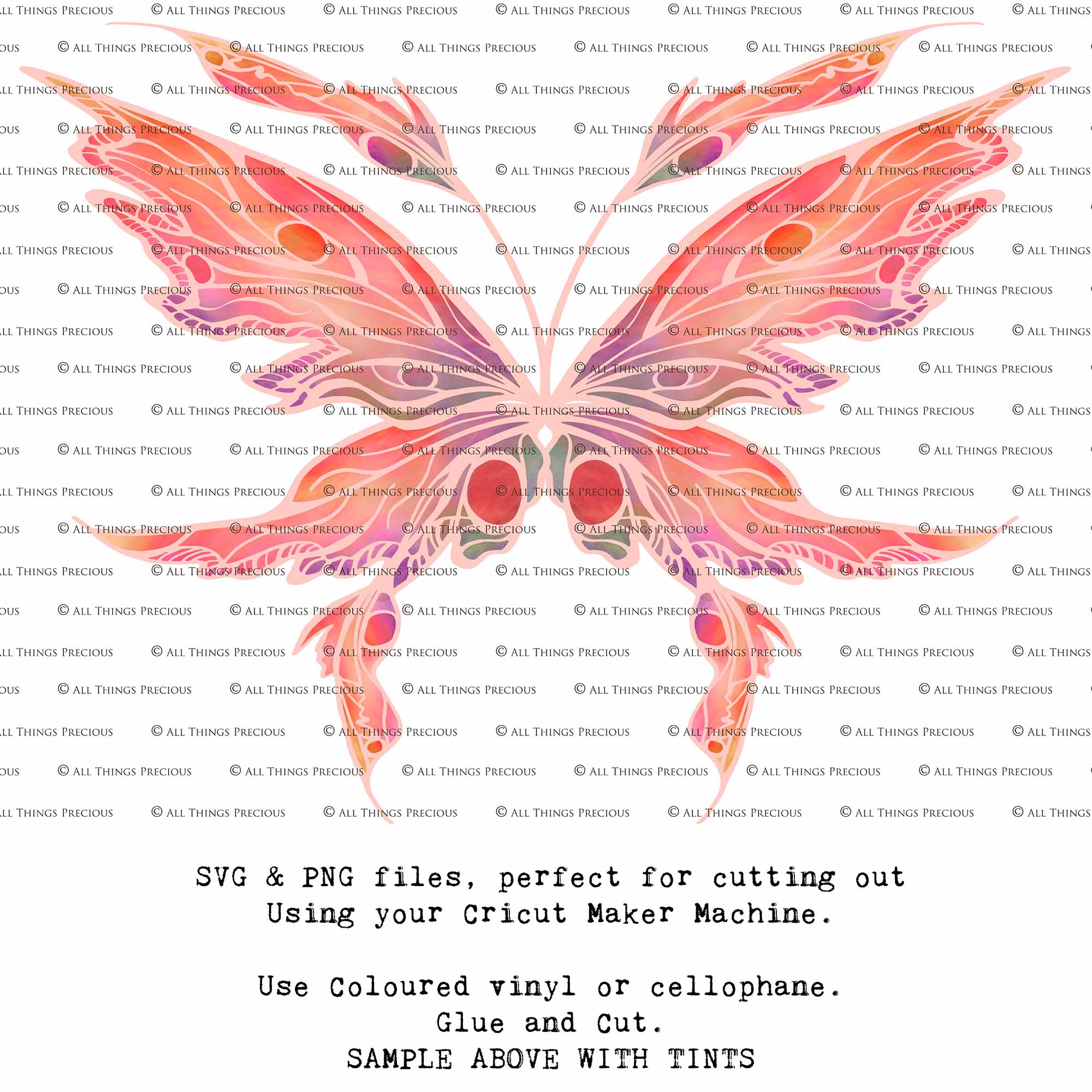 SVG & PNG Fairy Wing files for Cricut or Silhouette Cameo Cutting Machine. To create wearable fairy wings, in adult or children sizes.  Use this clipart design for Halloween Costumes, Fantasy or Cosplay or photography. Or use as ephemera in weddings, engagements or baby shower invitations. These are Individual wing parts, for you to cut and assemble. This is a digital product. 