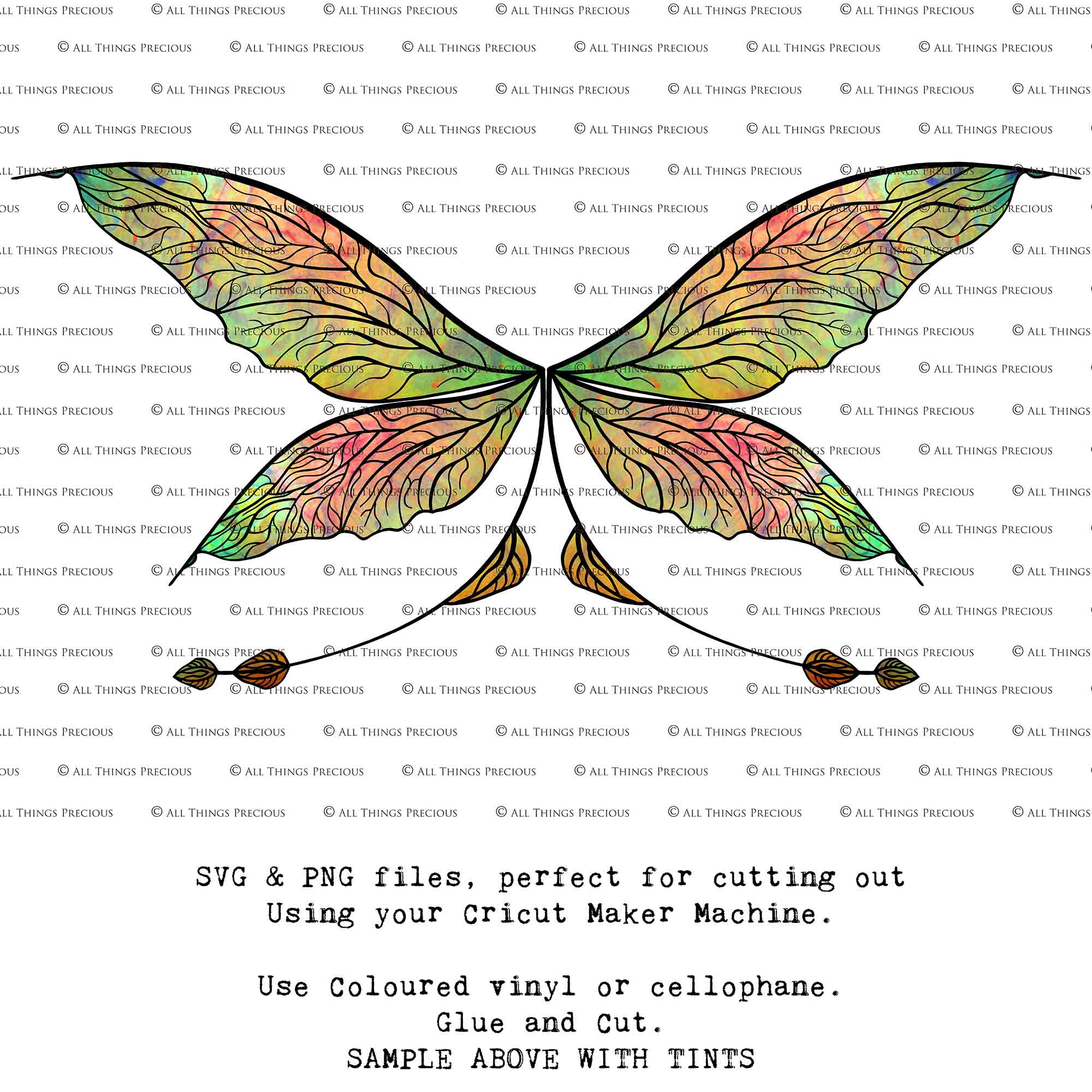 SVG & PNG Fairy Wing files for Cricut or Silhouette Cameo Cutting Machine. To create wearable fairy wings, in adult or children sizes.  Use this clipart design for Halloween Costumes, Fantasy or Cosplay or photography. Or use as ephemera in weddings, engagements or baby shower invitations. These are Individual wing parts, for you to cut and assemble. This is a digital product. 