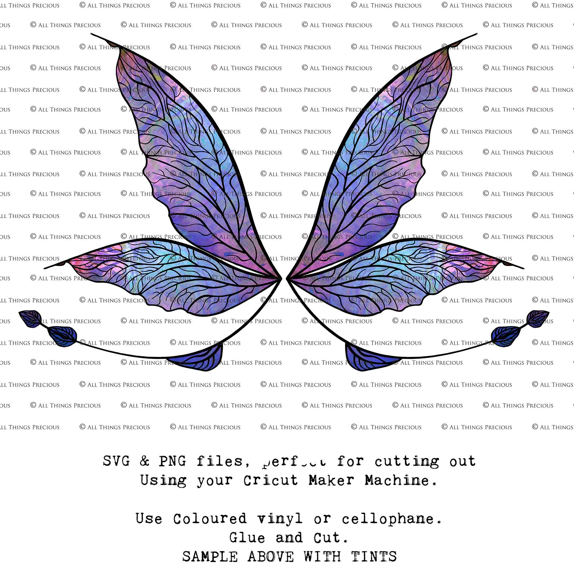 SVG & PNG Fairy Wing files for Cricut or Silhouette Cameo Cutting Machine. To create wearable fairy wings, in adult or children sizes.  Use this clipart design for Halloween Costumes, Fantasy or Cosplay or photography. Or use as ephemera in weddings, engagements or baby shower invitations. These are Individual wing parts, for you to cut and assemble. This is a digital product. 