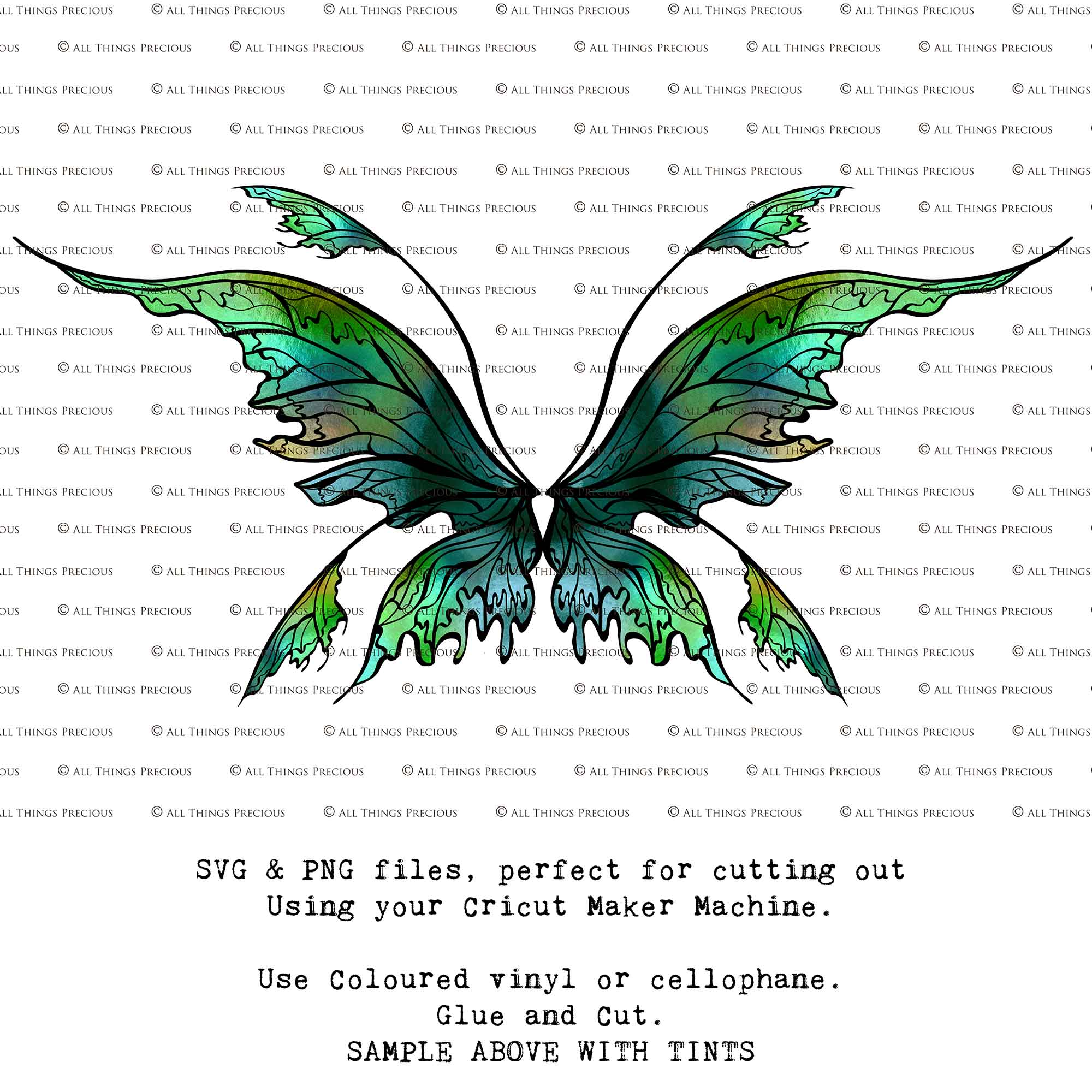SVG & PNG Fairy Wing files for Cricut or Silhouette Cameo Cutting Machine. To create wearable fairy wings, in adult or children sizes.  Use this clipart design for Halloween Costumes, Fantasy or Cosplay or photography. Or use as ephemera in weddings, engagements or baby shower invitations. These are Individual wing parts, for you to cut and assemble. This is a digital product. 