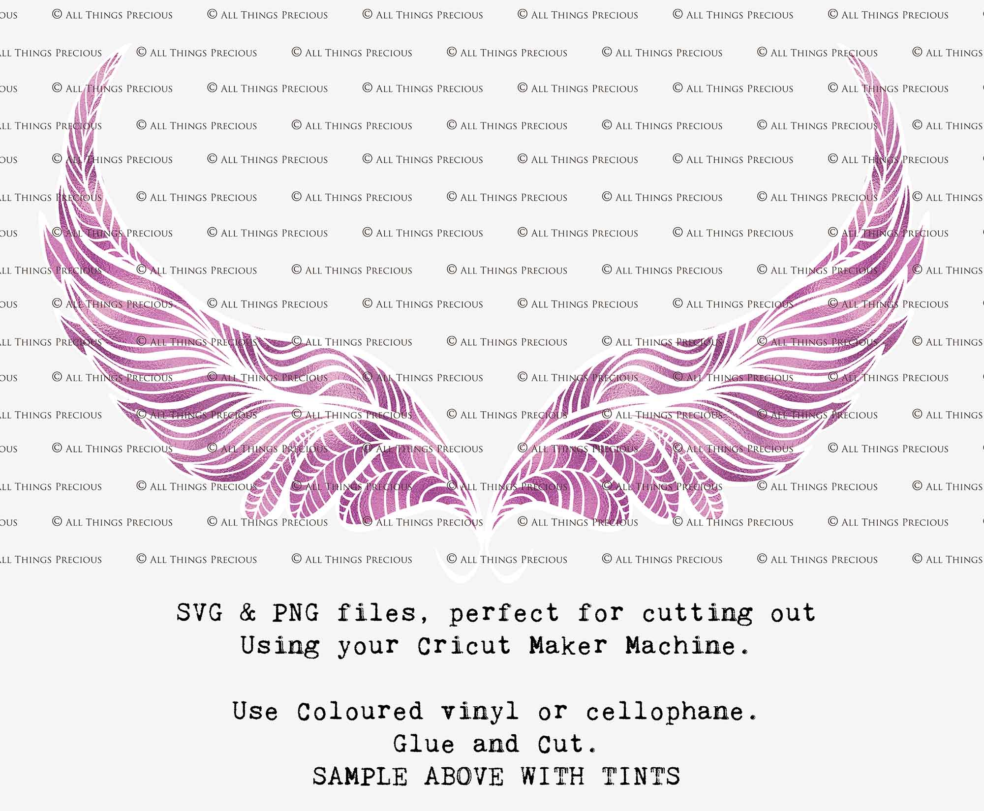 SVG & PNG Fairy Wing files for Cricut or Silhouette Cameo Cutting Machine. To create wearable fairy wings, in adult or children sizes. Graphic design for Halloween Costumes, Fantasy or Cosplay or photography. Print for weddings, engagements, baby shower invitations. DIY Printable. Fairycore, Cottagecore.