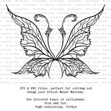 Load image into Gallery viewer, SVG FAIRY WINGS for CRICUT - Set 46
