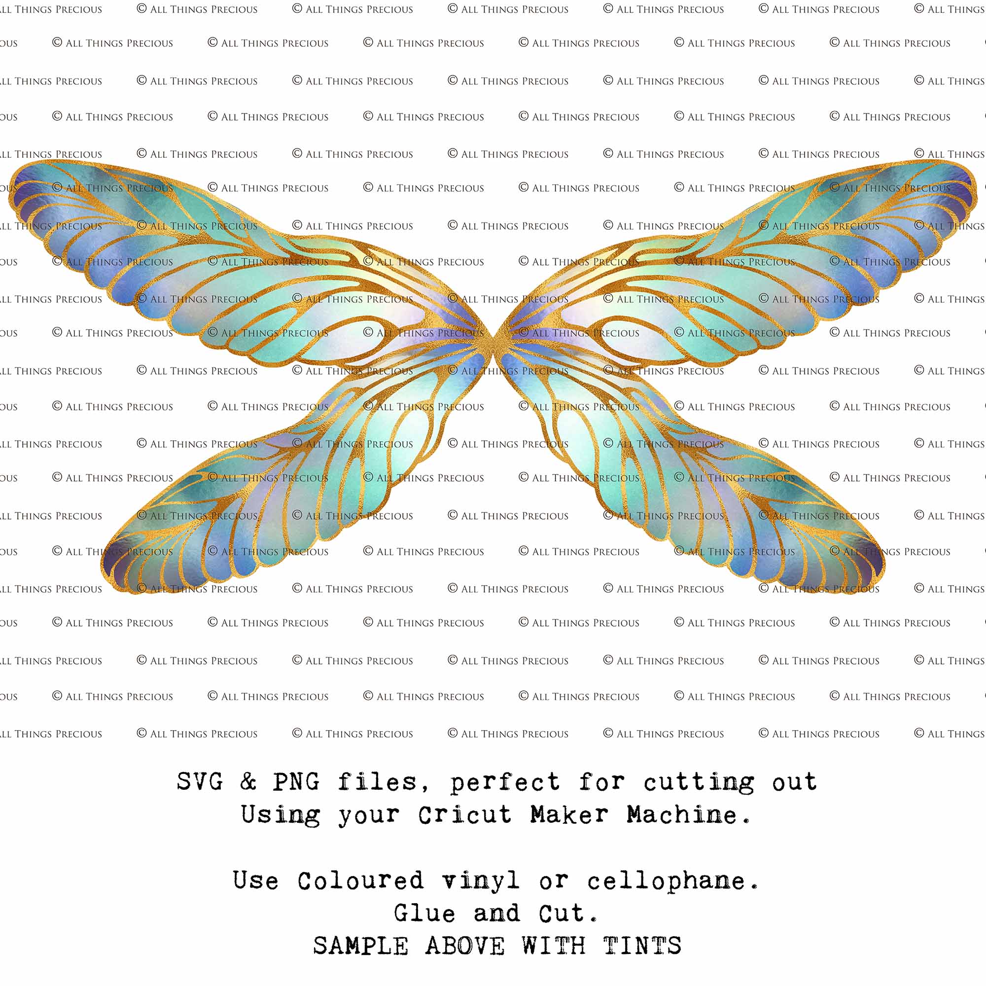 SVG & PNG Fairy Wing files for Cricut or Silhouette Cameo Cutting Machine. Create wearable fairy wings, in adult or children sizes.  Clipart design for Halloween Costumes, Fantasy or Cosplay or photography. Printable for weddings, engagement, baby shower invitations. Individual wing parts. Cut and assemble. Fairycore.